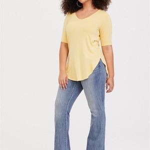 Torrid Favorite Super Soft Tunic In Soft Yellow sz 3